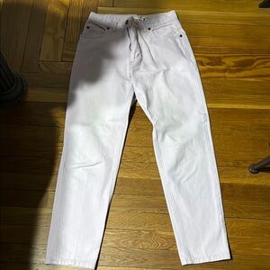 Bugle Boy White Slim Jeans Distressed Casual